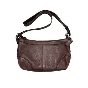 Coach Brown Pebbled Leather Soho Boho Shoulder Bag Purse GS